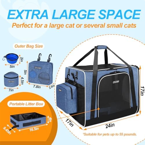 Petskd Extra Large Cat Carrier - Image 3