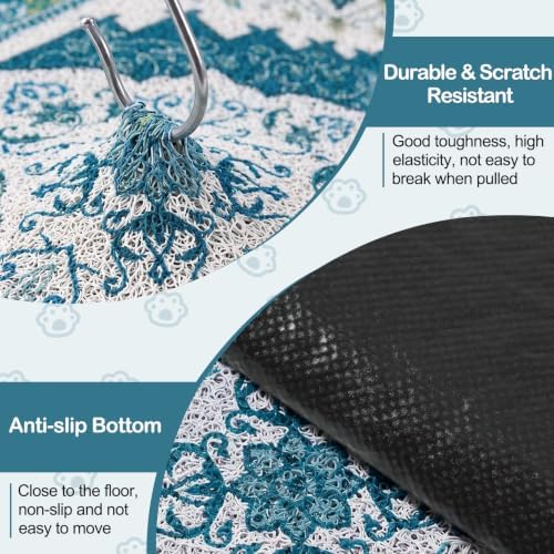 Glittme Cat Litter Mat 24"x15" Non-Slip Washable Trapping Mat - Image 5