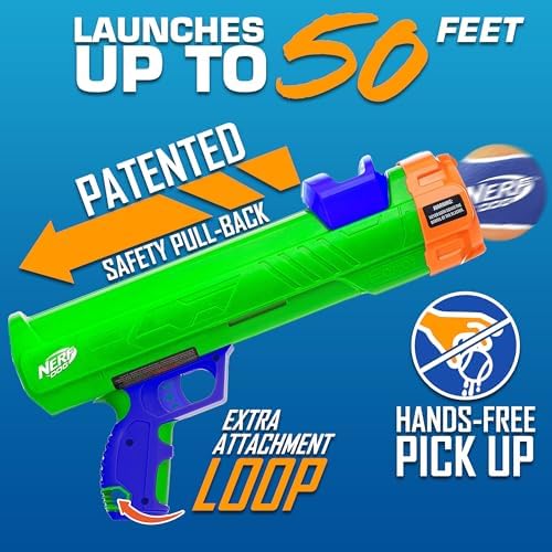 Nerf Dog Tennis Ball Blaster Dog Toy Gift Set, Tennis Ball Dog Fetch Toy - Image 2