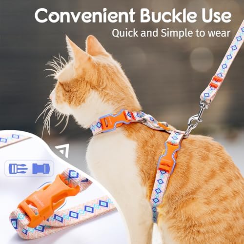 Dooradar Cat Harness and Leash Set, Adjustable Pet Straps - Image 2