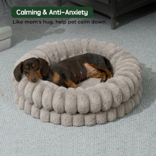 BALANCE Luxury Donut Dog Bed, 24 Inches Round Dog Beds - Image 3