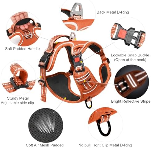 Timos Dog Harness for Large, Reflective No Pull Vest - Image 4