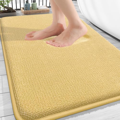OLANLY Thick Memory Foam Bathroom Rugs 30x20, Absorbent Bath Mat by OLANLY