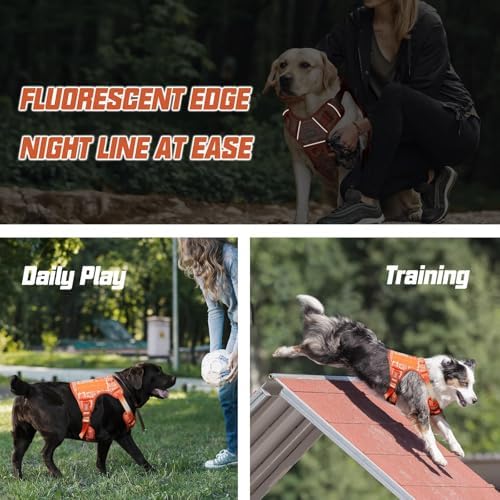 AUROTH Tactical Dog Harness Medium Sized Dog No Pull Adjustable Dog Vest - Image 6