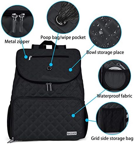 BAGLHER Dog Travel Bag, Airline Approved Pet Supplies Backpack, Dog Travel - Image 3