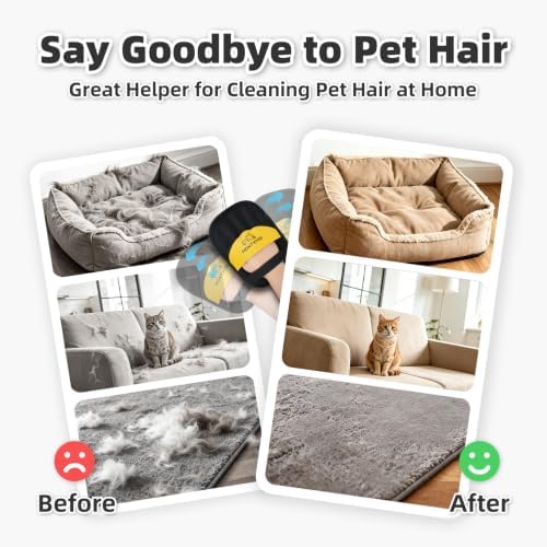 2Pcs Pet Hair Removal Glove for Dogs & Cats, Electrostatic Pet Hair Remover - Image 2