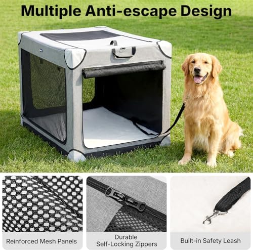 Veehoo 36" Collapsible Dog Travel Crates Portable Dog Kennel - Image 3