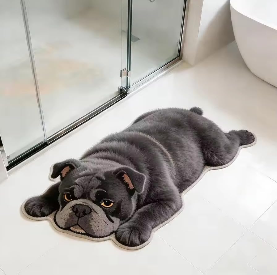 3D Realistic Dog Shaped Bath Mat & Floor Rug - Image 2