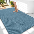 OLANLY Thick Chenille Large Bathroom Rugs Mats 59x35, Airy Blue by OLANLY