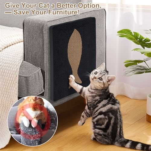 Ownpets Wall Cat Scratcher, Cute Vertical Cat Scratching Board, Wall Mounted - Image 5