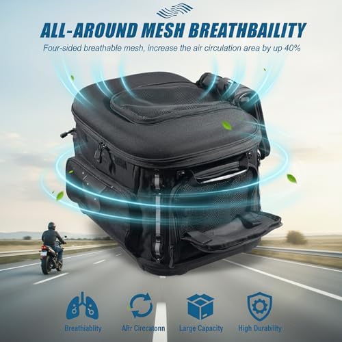 Motorcycle Dog Carrier, Foldable Cat Pet Crate Motorcycle Riding Travel Luggage - Image 3