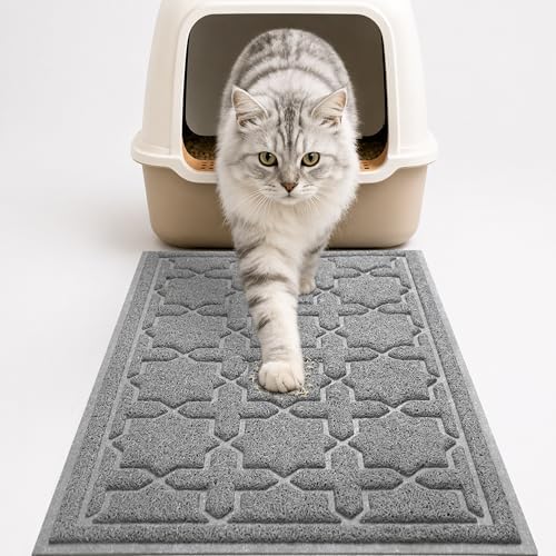 Yimobra Cat Litter Mat, Waterproof Litter Trap Mat, Dark Grey by Yimobra
