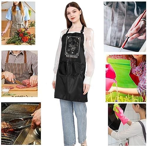 JXGZSO Pet Grooming Apron Dog Groomer Apron The Groomer Sign Apron Dog Stylist - Image 5