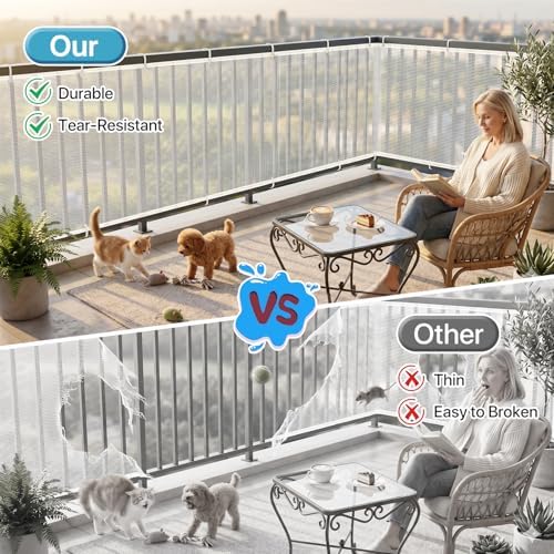 Banister Guard 15 x 3 ft Heavy Duty Stair Railing Cover - Image 4