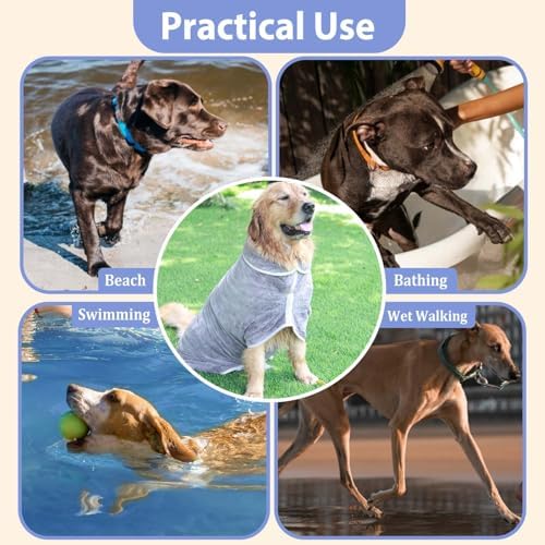 Dog Bathrobe Towel Drying Coat - Image 5