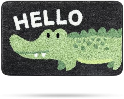 Molesun Crocodile Bath Mat 20x31, Soft Absorbent Microfiber Bath Rugs by Molesun