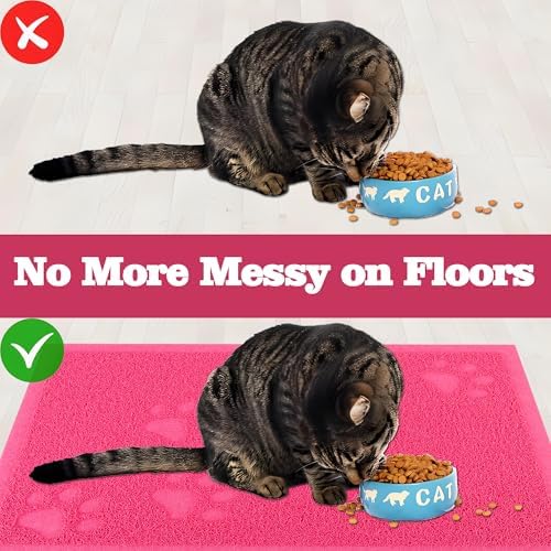 Darkyazi Cat Litter Box Mat for Floor Litter Trapping Mat Non-Slip Backing - Image 5