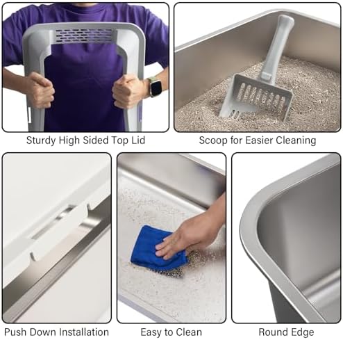 Stainless Steel Cat Litter Box - Image 5