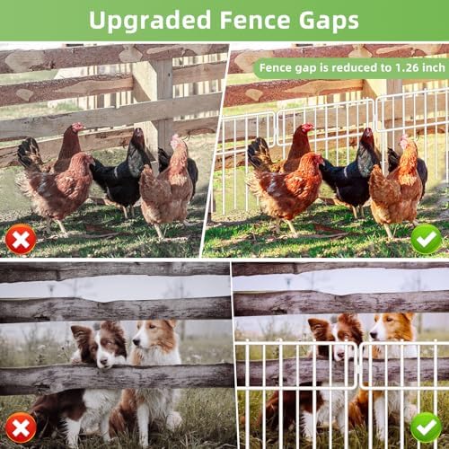Blingluck Animal Barrier Fence, Rustproof Metal Wire Garden Edging Border - Image 5