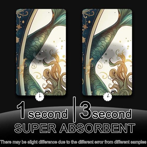Bath Mat Rug, Beautiful Mermaid Non Slip Quick Dry Super Absorbent Thin - Image 6
