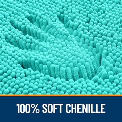 OLANLY Large Bathroom Rugs 40x32, Extra Soft Absorbent Chenille Bath Rugs - Image 3