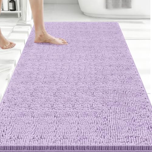 Bcoimo 48x30 Chenille Bath Mat – Non-Slip by Bcoimo