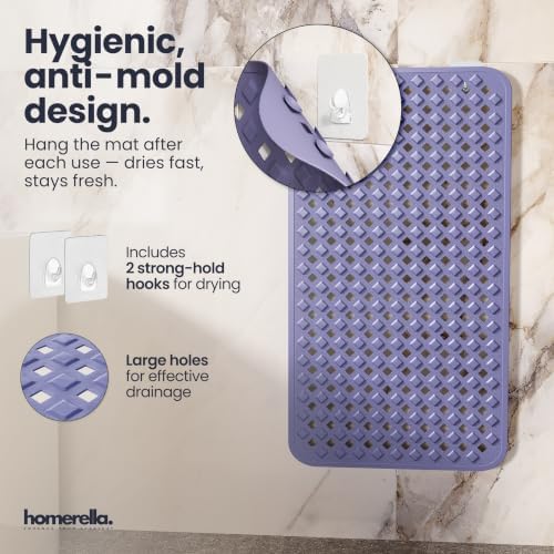 homerella Bathtub Mat Non Slip 28x16 Shower Mat Non Slip Anti Mold BPA Free - Image 4