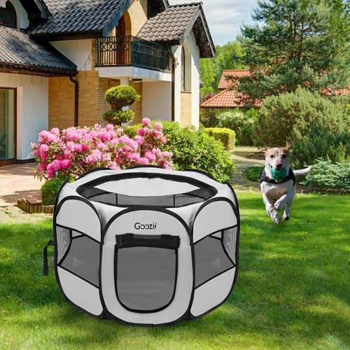 Goozii Pet Cat Playpen for Indoor Cats Enclosed, Puppy Dog Play Pen for Outdoor - Image 7