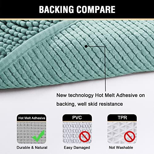 H.VERSAILTEX Microfiber Bath Rugs Chenille Floor Mat Ultra Soft Washable - Image 6