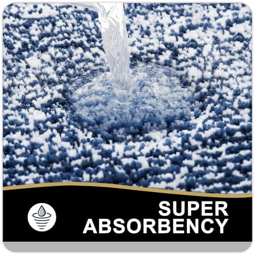 OLANLY Large Bathroom Rugs 44x32, Soft Absorbent Microfiber Bath Rugs - Image 3