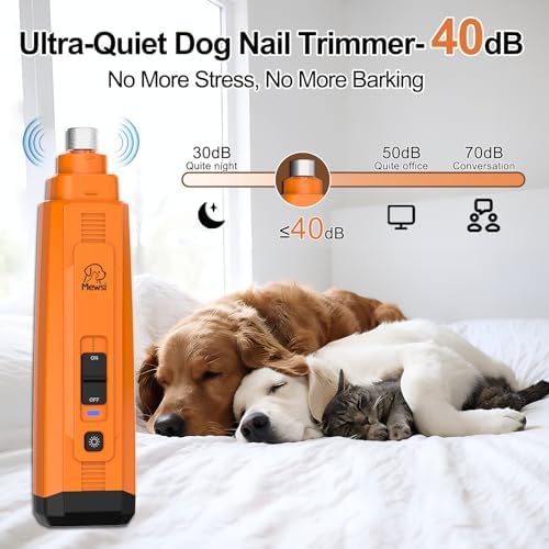 Upgraded +50% Power Dog Nail Grinder, Whisper Quiet Pet Nail Trimmer - Image 2