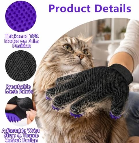 Pet Hair Removal Glove with Silicone Tips - Image 3