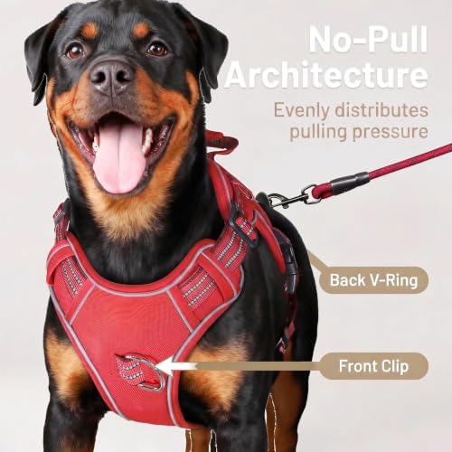 Dog Harness and Leash Set for Medium Dogs, No Pull Tactical Dog Harness - Image 3