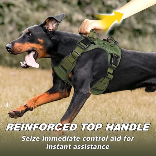 WINGOIN Tactical Dog Harness for Medium Size Dogs, No Pull Dog Harnesses - Image 3