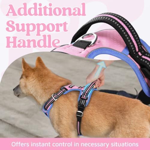 rabbitgoo Dog Harness Medium Sized, No Pull 3 Buckles Easy On & Off - Image 4
