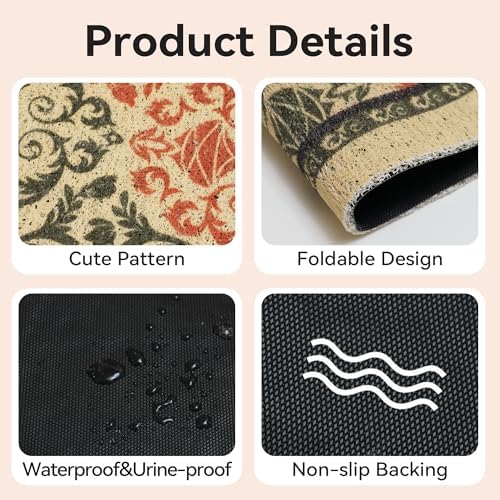 Cat Litter Mat, Waterproof & Urine-Proof Litters Catcher Mats, Keep Floor Clean - Image 3