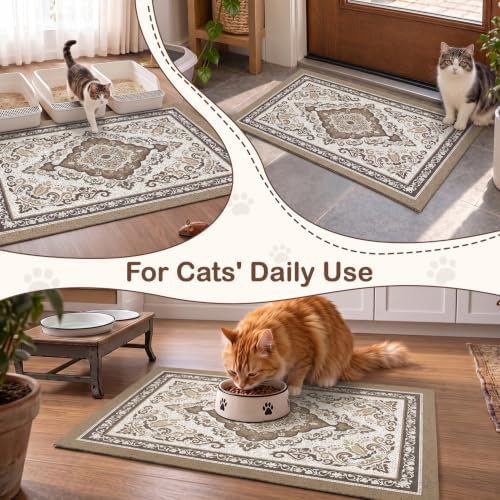 Unicorn Catcher 40"x30" Cat Litter Mat Non-Slip Washable Litter Box Mat - Image 7