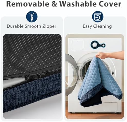 JOEJOY Orthopedic Medium Dog Bed, Washable Dog Crate Bed Medium Sized - Image 6