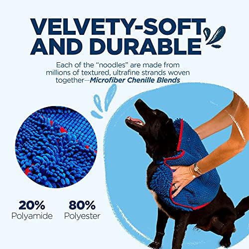 Soggy Doggy Doormat Super Shammy Blue One Size 31-inch x 14-inch Microfiber - Image 4