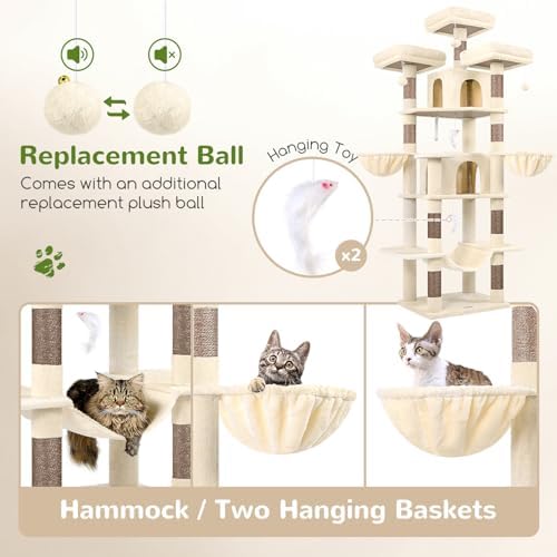 Globlazer Big XXL Cat Tower for Indoor Multiple Cats - Image 5