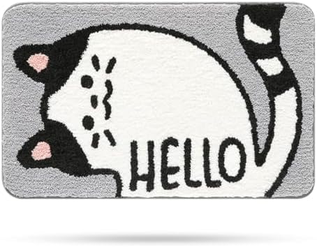 Molesun Cat Bath Mat 20x31, Soft Absorbent Microfiber Bath Rugs by Molesun