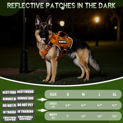 WINSEE Tactical Molle Vest Mesh Dog Harness - Image 6