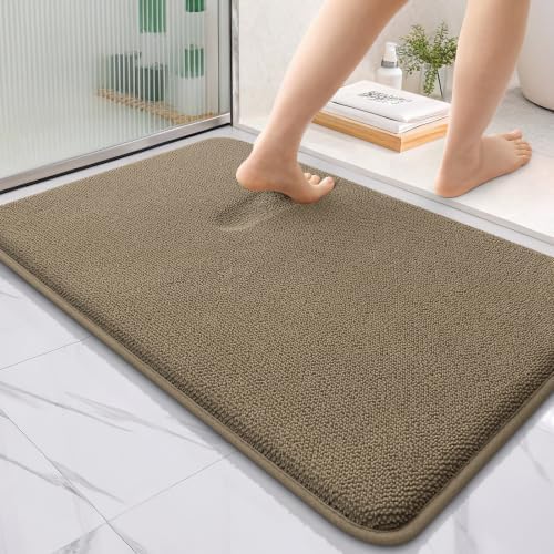OLANLY Thick Memory Foam Bathroom Rugs 36x24, Soft Absorbent Bath Mat by OLANLY