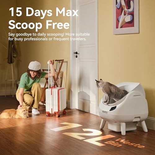 CATLINK Self Cleaning Cat Litter Box Open-X, 5G & 2.4G WiFi - Image 3