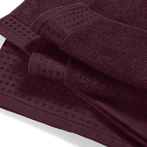 GLAMBURG Ultra Soft 3 Pack Cotton Towel Set, Contains a Bath Towel 28x55 inch - Image 2