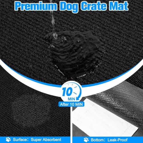 Dog Crate Mat, Non-Slip Kennel Mat - Image 4