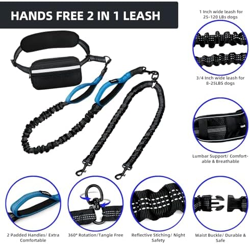 Uppetly Hands Free 2 Dog Running Leash - Image 3