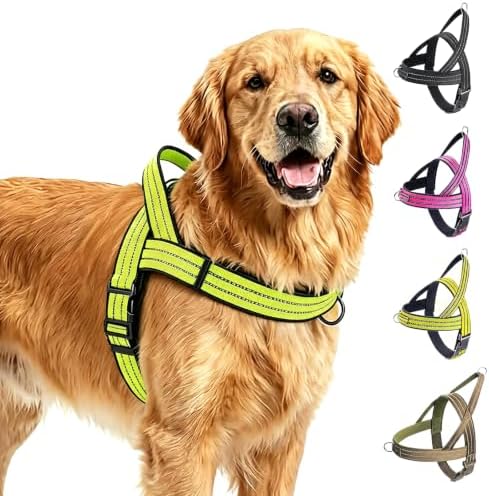 No Pull Dog Harness Front Clip, Escape Proof Dog Harness, Reflective Durable by Unknown