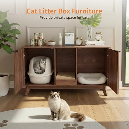 Double Cat Litter Box Enclosure - Image 3