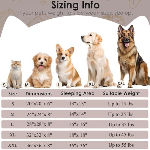 Extra Large Dog Beds, 36in Human Dog Anxiety Relief Comfort Bed - Image 2